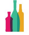 liquor store shop cafe beer wine logo vector icon illustration
